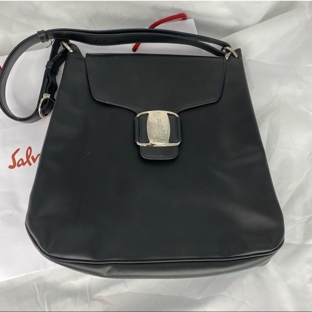 Salvatore Ferragamo Black Shoulder Bag